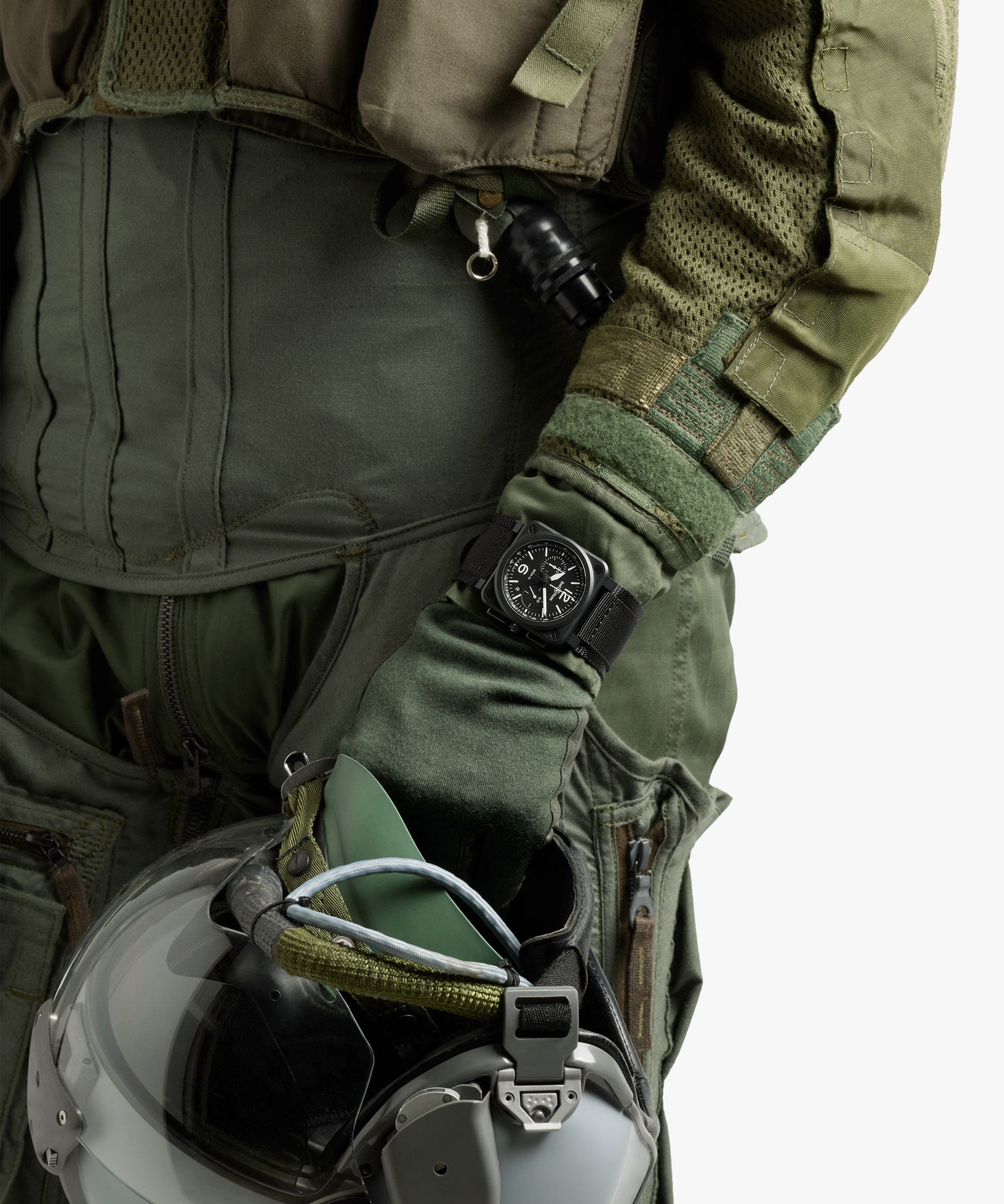 パイロットの腕元